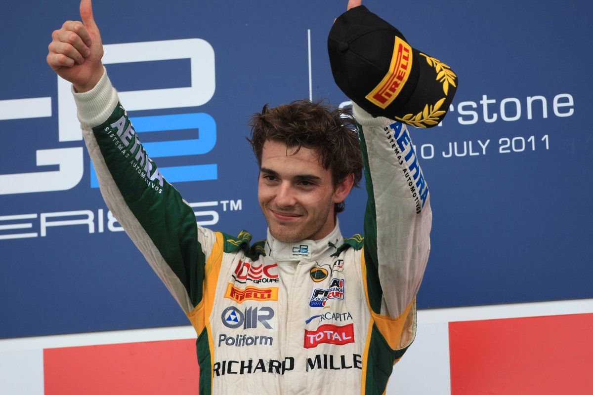 ARTGP's tweet image. July 9th 2011, @Jules_Bianchi claimed his first victory in GP2 Main Series at Silverstone after a thrilling battle #TBT #F2 #5weekstogo