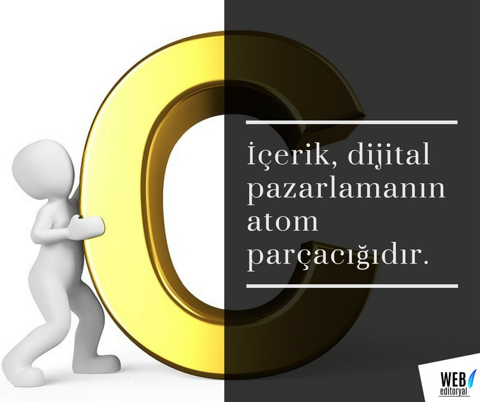 WebEditoryal's tweet photo. İçerik dijital pazarlamanın atom parçacığıdır.

#webeditoryal #content #içerik #contentmarketing #içerikpazarlama #içerikpazarlaması #marketing #pazarlama #social #media #socialmedia #sosyalmedya #socialmediamarketing #metin #blog #marka #yazmak #yazar #makale #hedefkitle https://t.co/HFjGiloWVg