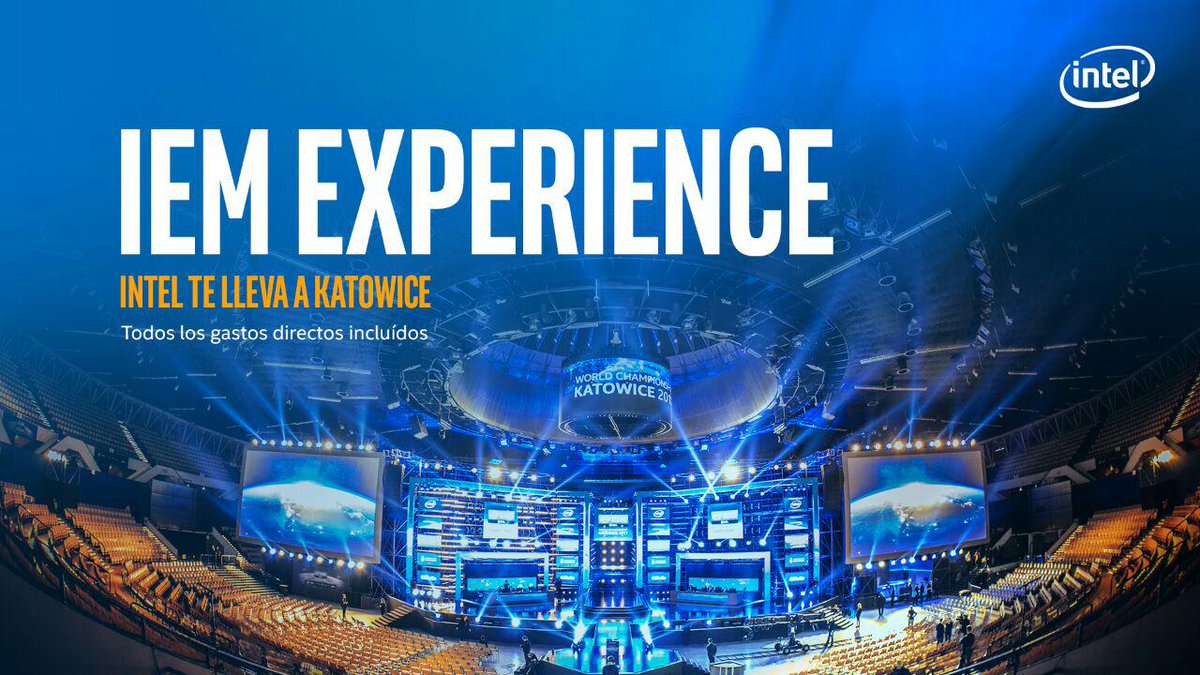Intel_Spain's tweet photo. 🛫🇵🇱 ¡Nos vamos a la #IEMKatowice2018!
Llega el nivel siguiente de diversión 🎮@FlipiN1, @pDz87, @oscarpf97, @redomix89, sus acompañantes y el equipo ganador #VamosAEco! ya tienen todo preparado para disfrutar como nunca 📣 Atento a #IntelExperience...¡te lo contaremos todo! https://t.co/ZEz0saUtgk