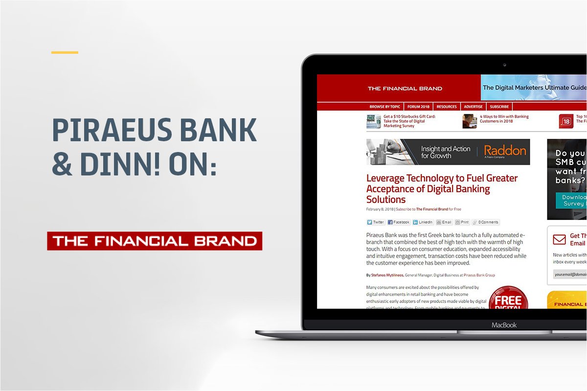 DINNDESIGN's tweet photo. Interview on @FinancialBrand with Mr. Stefanos Mytilineos, General Manager Digital Business at @BankPiraeus Group, about our innovative high touch #E-branch project in Greece.
Read more on https://t.co/KPdmD33PBF https://t.co/eAuXYpprON
