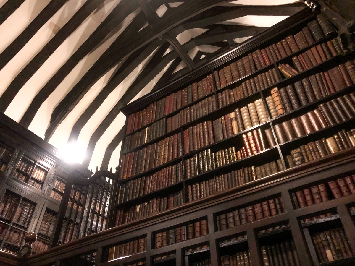 Many thanks to Senior Librarian Fergus Wilde, and our members and guests who braved the wintry conditions last night to join us, for a fabulous tour of <a href="/chethamslibrary/">Chetham's Library</a>! #medievaltwitter
