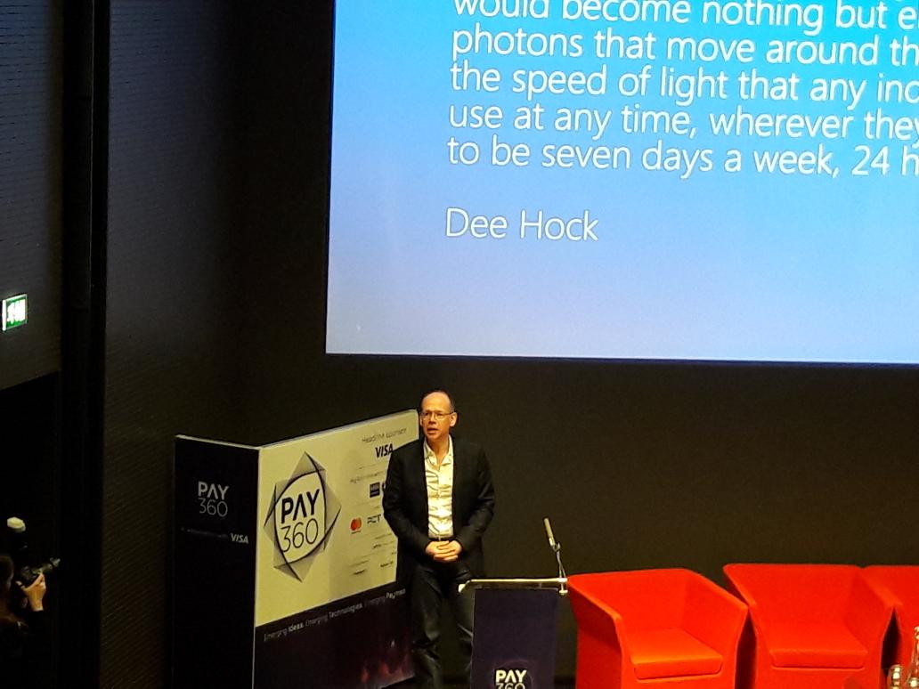 LIVE: Hugh Kingdon of Visa sharing his insights on growing faster, from one of the world's first FinTechs. @VisaInEurope <a href="/VisaUK/">Visa UK</a> #PAY360