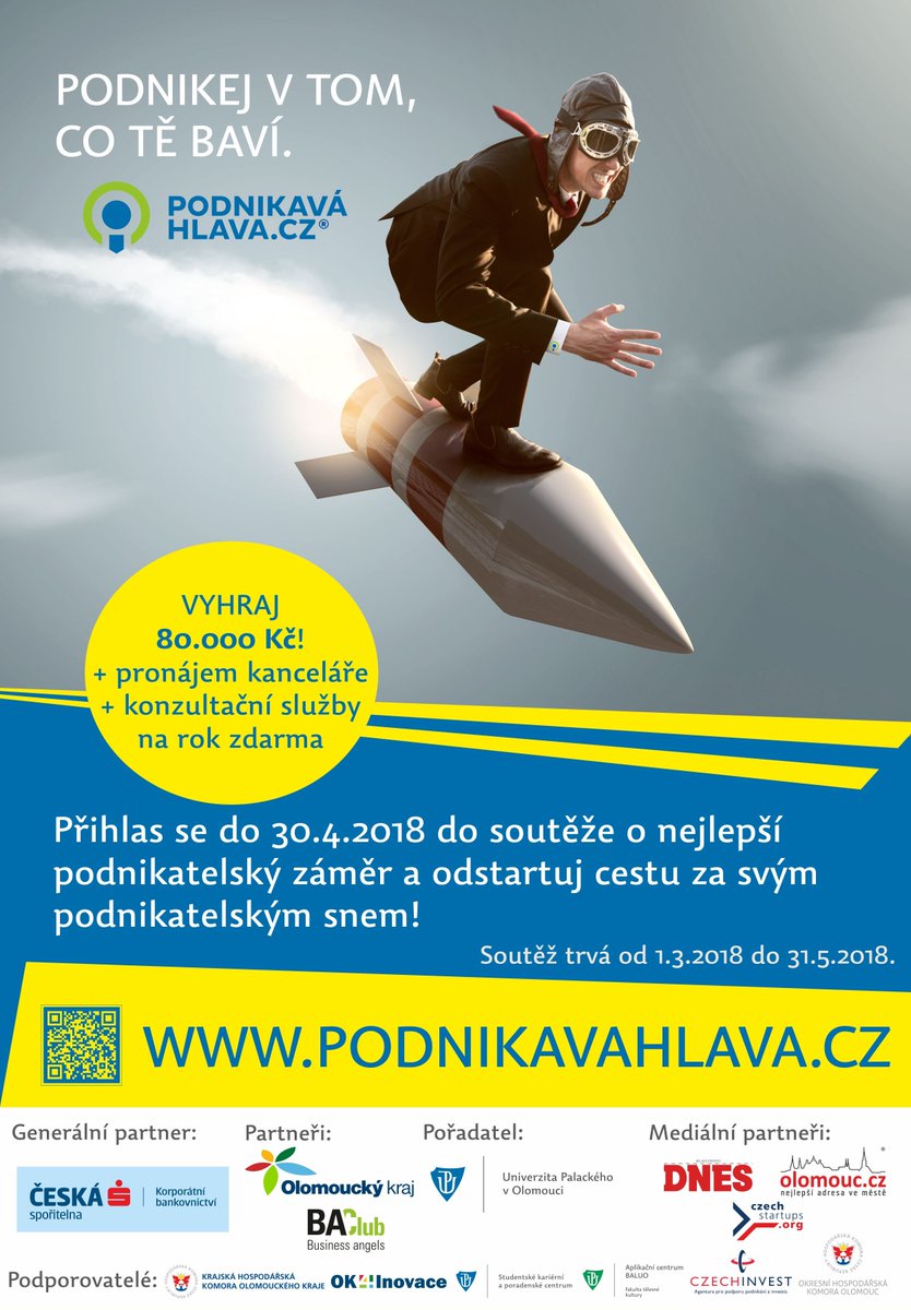 VTPUPOlomouc's tweet photo. Startujeme! Zkus štěstí i TY. Splň si svůj podnikatelský sen. #vtpup #olomouc #podnikaváhlava #startup #podnikání https://t.co/a6gwFxBzub