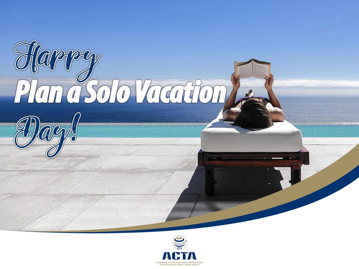 You can solely enjoy yourself! Happy Plan a Solo #Vacation Day! :)
#travel #holidays #trip #vacation #acta #solovacationday