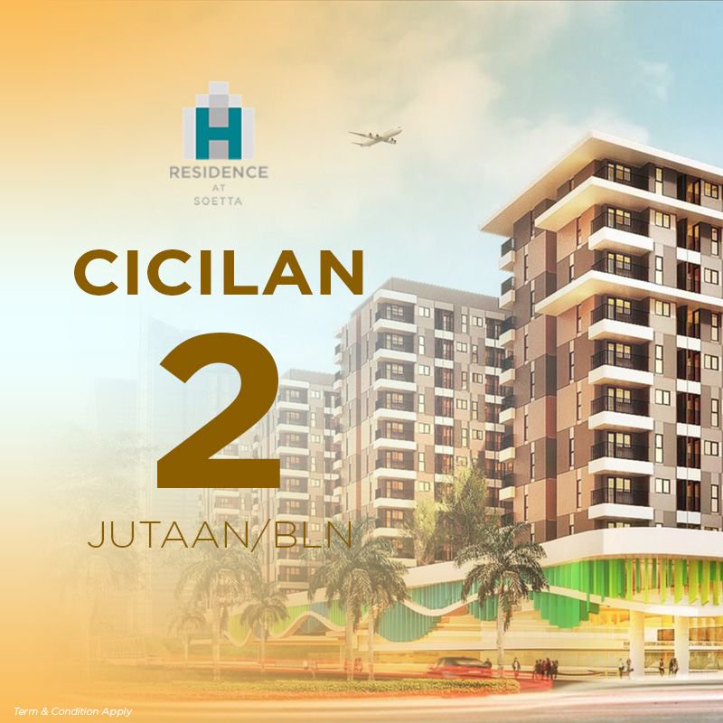 ResidenceSoetta's tweet photo. Hanya dengan cicilan 2 jutaan/bln kamu sudah bisa punya #apartemendekatbandara dengan nilai #investasi yang sangat menjanjikan

Buruan miliki unitnya sekarang! Dapatkan di sini
https://t.co/7HvoJTgSQp

#HResidenceatSoetta #AirportApartment #HKRealtindo #ApartemenMurah #Living https://t.co/5zK6VoPYpr