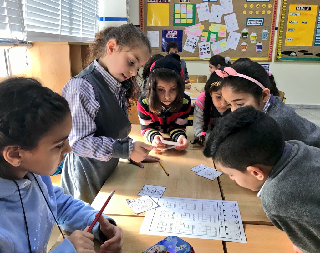KobrosliFarah's tweet photo. Grade 2 B learners engaging in a fun addition differentiated activity to practice adding numbers by counting on. #CountingOn #AddingNumbers #ThreeDigits #DifferentiatedActivity @DawhaHighSchool @FHnaini https://t.co/eZfmt6qOet