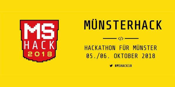 DigitalHubMs's tweet image. Save the date! Der MÜNSTERHACK 2018 findet am 05. und 06. Oktober statt. Folgt #MSHACK18, um auf dem Laufenden zu bleiben. #Hackathon #Münster muensterhack.de