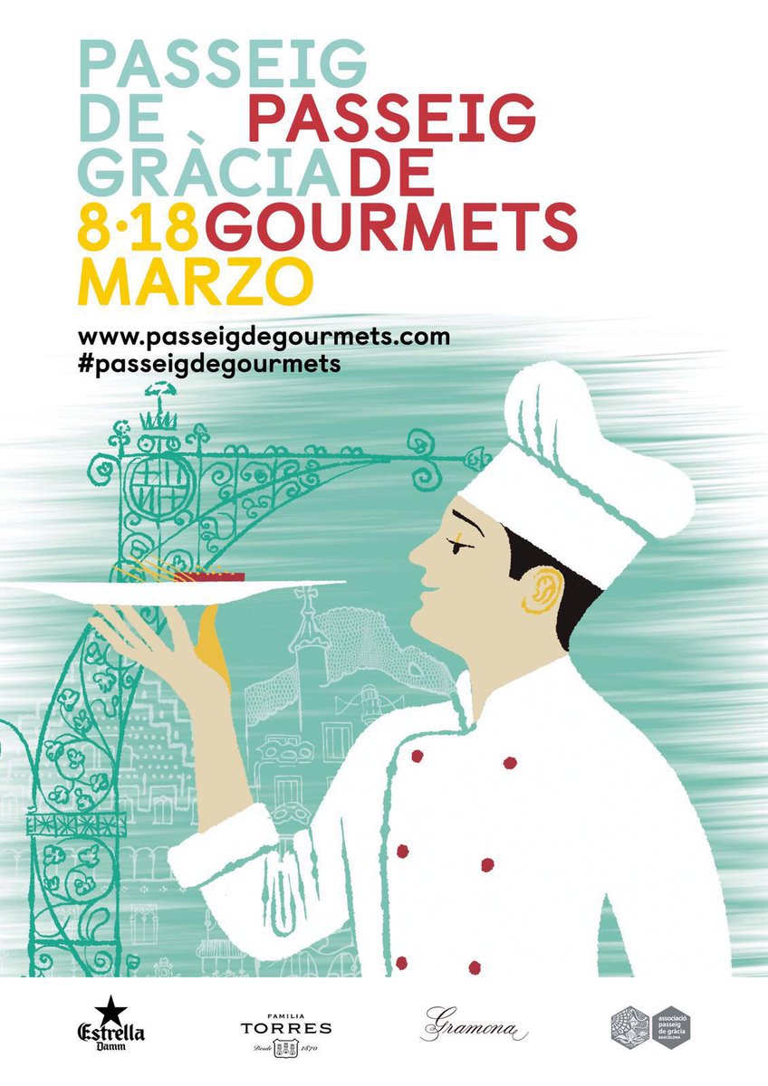Mariacosbel's tweet photo. En el Paseo de Gràcia se estrena en marzo el #PasseigdeGourmets que durante 10 días podreis disfrutar. Veinte de los restaurantes más destacados de la zona #barcelona https://t.co/vqSh3QVbKL