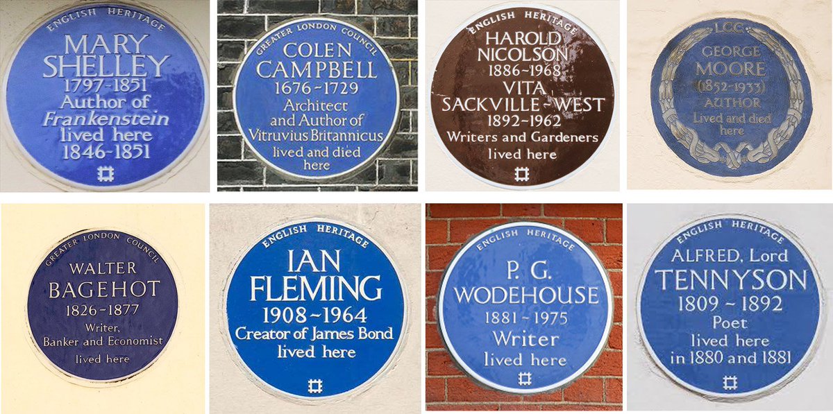 GrosvenorPropUK's tweet photo. We are extremely proud of the authors &amp; poets who lived across our London estate and created some of their most famous titles. Here are just a few including Ian Fleming of #JamesBond fame and Mary Shelley who wrote #Frankenstein. Who are your literary heroes? #WorldBookDay https://t.co/lIXeC84QCg