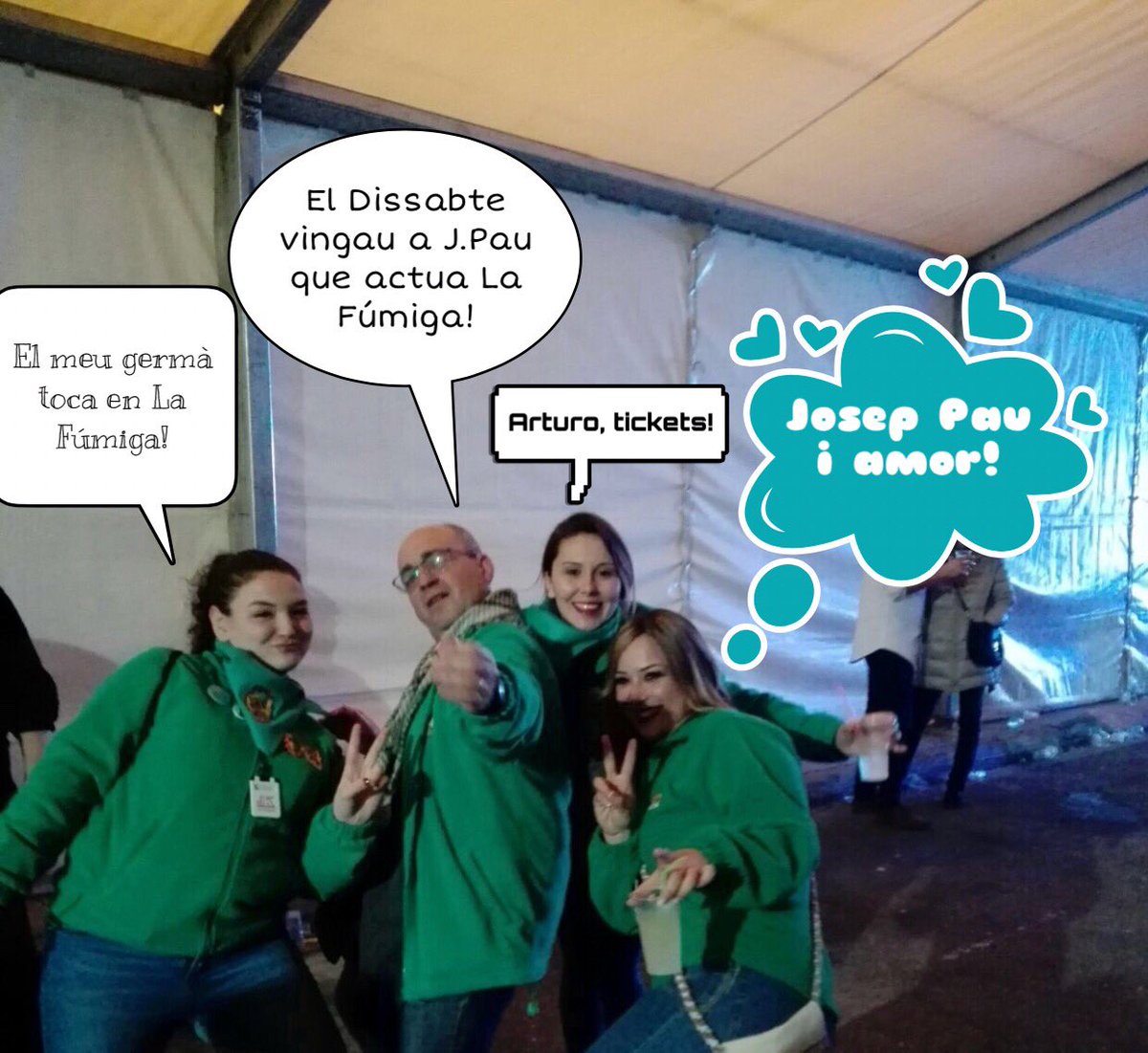 ✌🏼@LaFumigaBand #LaCrida i 2 dies! 
#estemonfalla #vamosquenosvamos #noetvullenamorarperòsócdejoseppau