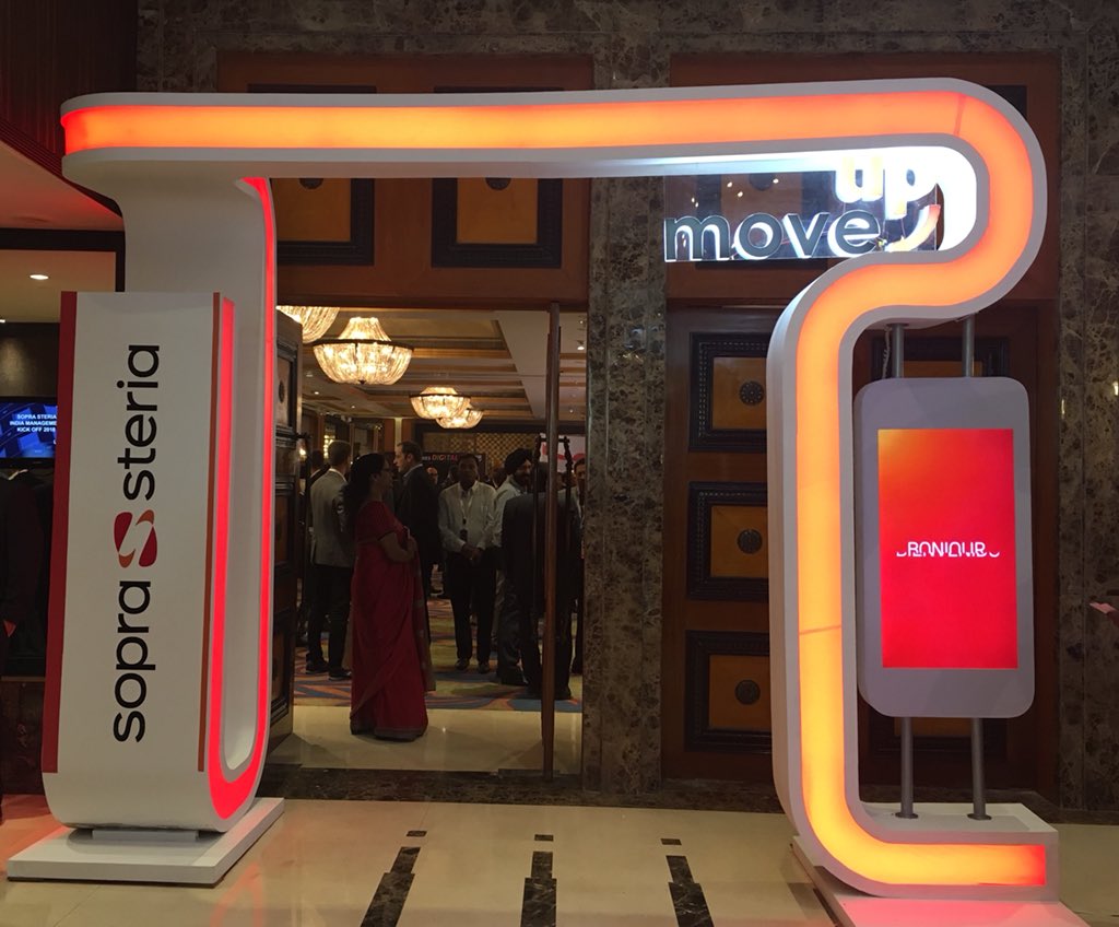 SopraSteria_IN's tweet photo. Time to Move Up! The annual India Management Kickoff 2018 has commenced with distinguished guests gathered to celebrate the growth of Sopra Steria India and explore new possibilities that the future has in store!
#MoveUp18 #SopraSteriaIndia #SopraSteria https://t.co/8Z54jMC8RM