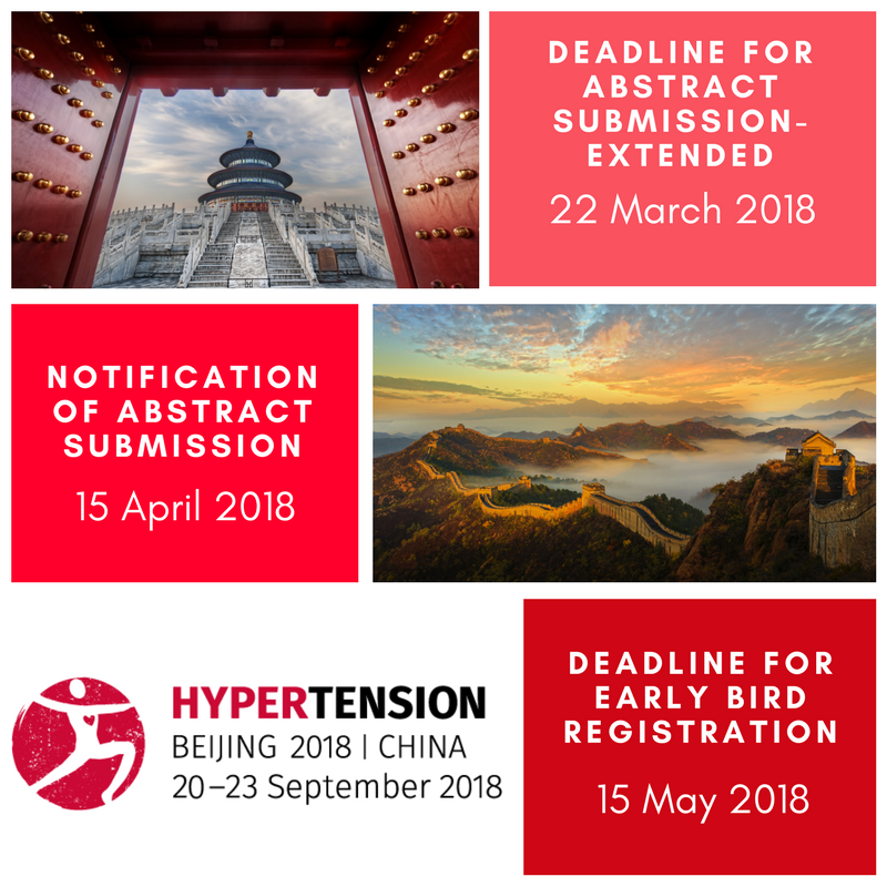 ISHBP's tweet photo. Miss the chance to submit your abstract? Don't worry!
Abstract submissions for ISH Scientific Meeting in Beijing EXTENDED. Don't miss the chance to register #ISHBP #ISHNIN #ISHBeijing #ISH2018 https://t.co/aaHNNh0koQ