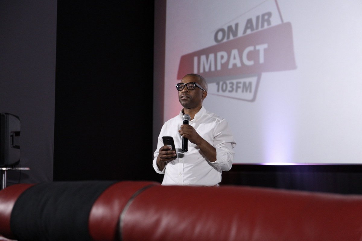 Vodacom's tweet photo. Vodacom's Managing Executive for Government Relations,  Mr Themba Kinana speaking on the View+ live streaming platform which @DrTumisang's event will be hosted on. #GOW2018 #viewplusza https://t.co/qPegqvNH9Y