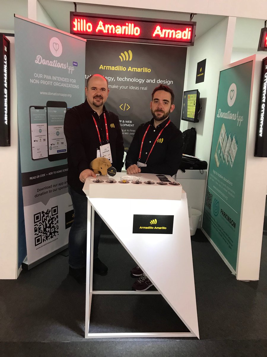 SomosArmadillos's tweet photo. They are the Native Armadillos @fjfcarrera @carlos_cuadrado Through them the Armadillos connect between us as a non-linear synaptic network. Meet us at #MWC18 #MWC2018 #SpainMWC #SpanishPavilion #stand18 https://t.co/s0MEyjwNwg