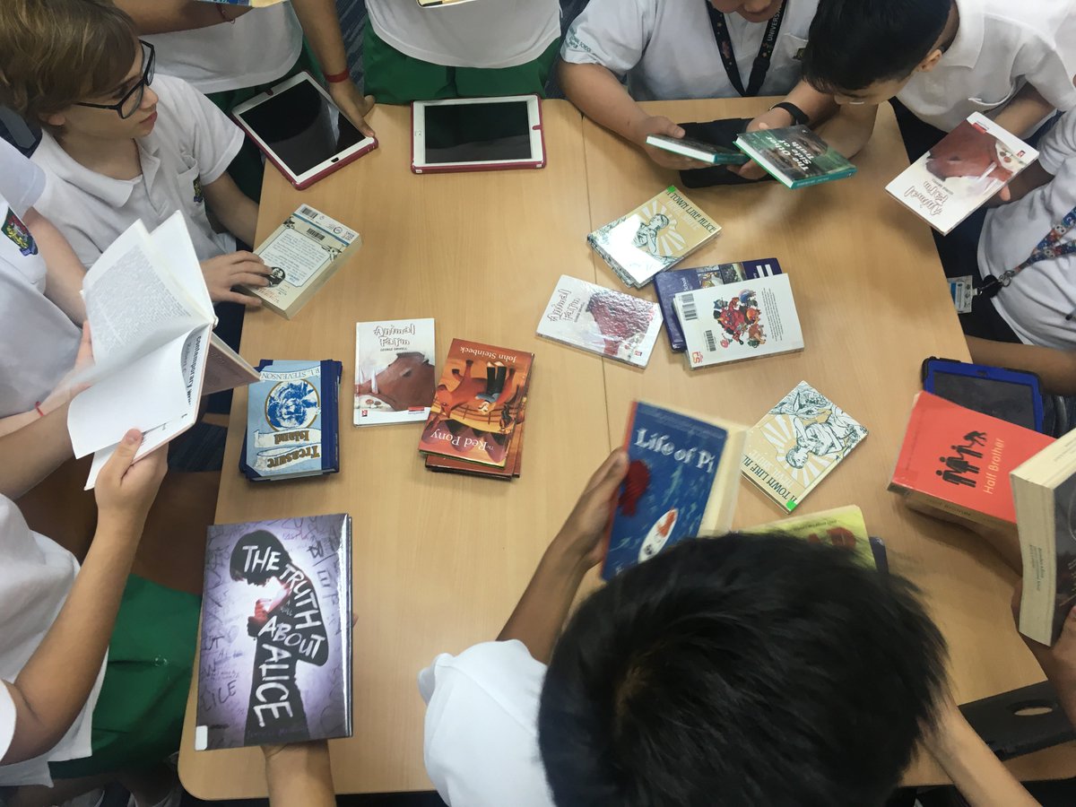 KLWritesPoetry's tweet photo. Yr 8 rank & choose their own texts for Lit Circles unit. #litstudy #readingthenovel #gislearning @GISEnglishSec https://t.co/3baHxtq5oh