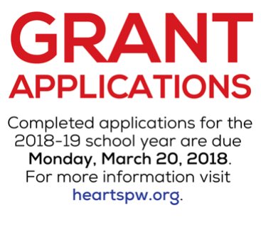 HEARTSPW's tweet photo. Grant Application deadline extended https://t.co/re33r9Ggvr https://t.co/u426pIJFUL