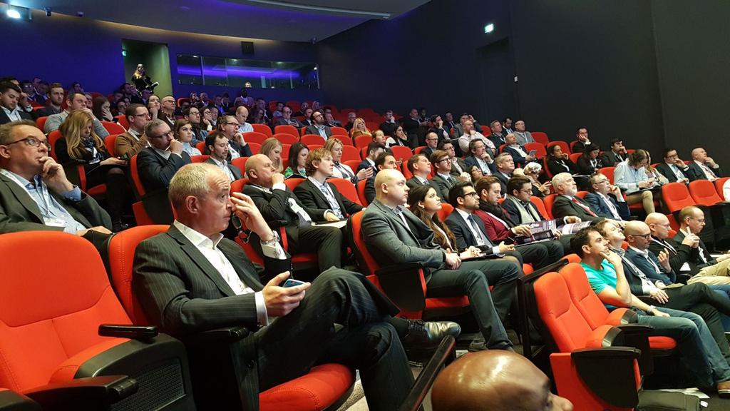 LIVE: Fantastic turnout at #PAY360 this morning, giving their undivided attention to the PayTech Innovation Showcase product pitches.