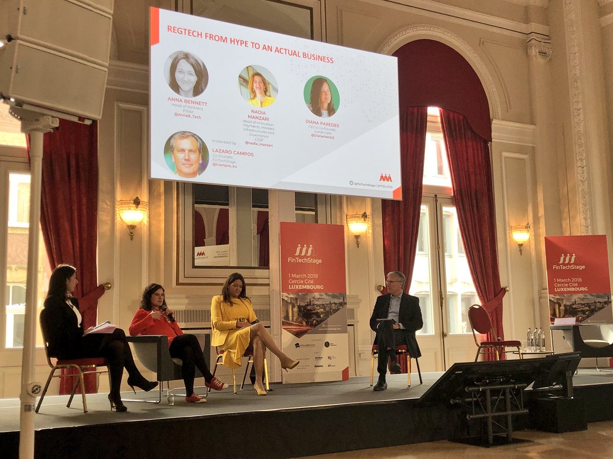 Interesting conversation on #RegTech &amp; understanding the implications of a proper #technology strategy without dependencies or handcuffs! #FTSLUX18 <a href="/Dianartemis3/">Diana Paredes</a> @lcampos_eu @nadia_manzari <a href="/AnnaB_Tech/">Anna Bennett</a> <a href="/FinTechStage/">FinTechStage</a>
