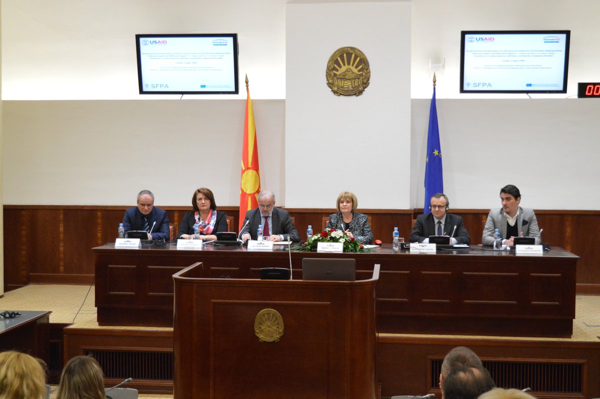 epi_skopje's tweet photo. The National Convention for EU has just started. First working session of the #WG for Chapter 23: Judiciary and Fundamental Rights. @jovanoski_a will present EPI's analyses. #EuropeanMovementMK https://t.co/OQ9gODXQYE