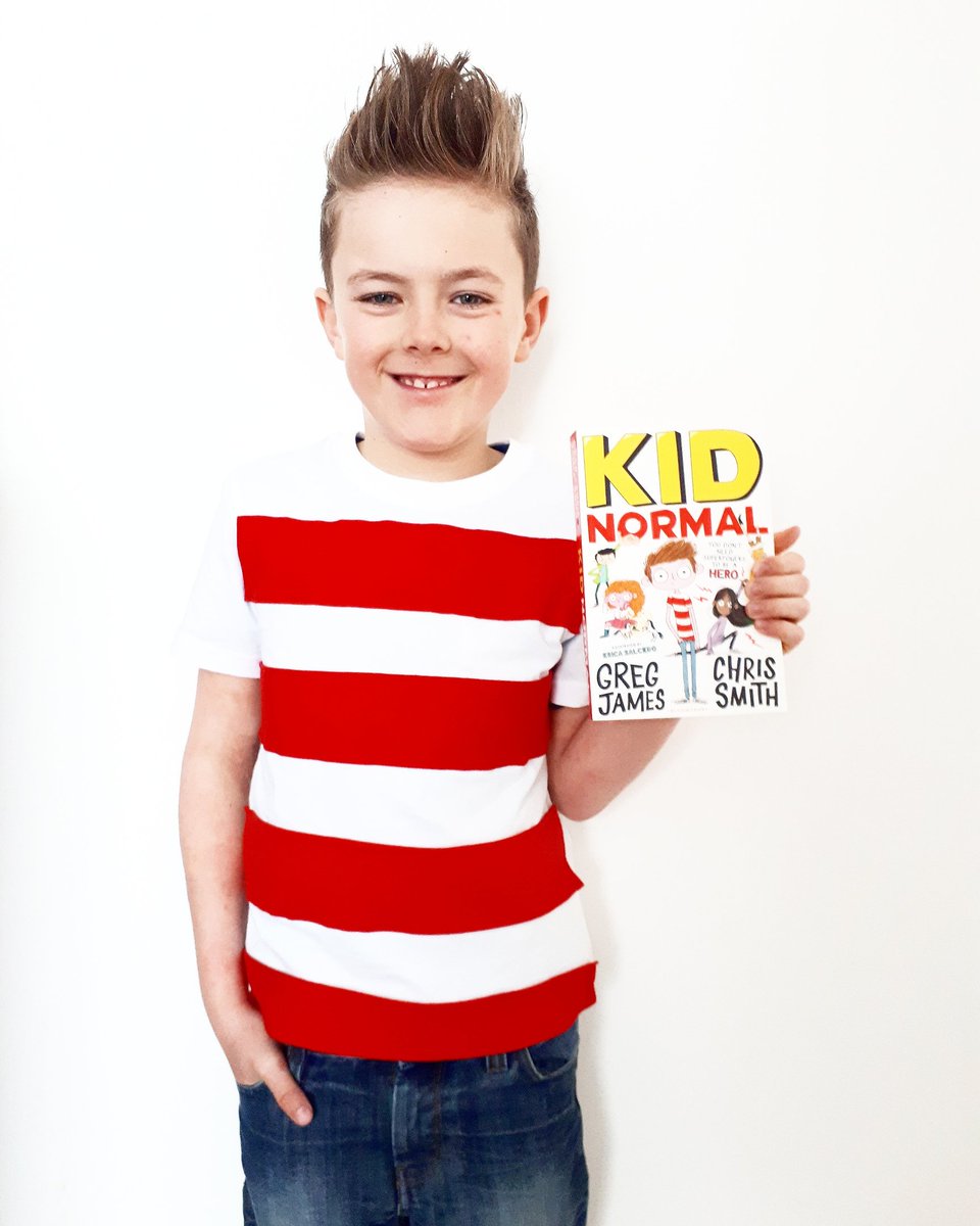 daisyframes's tweet photo. @thismorning Loving the kids outfits on your show today. My eldest went as #kidnormal. A little bit of stitching &amp; a tonne of hairspray! https://t.co/iU9xqgxviq