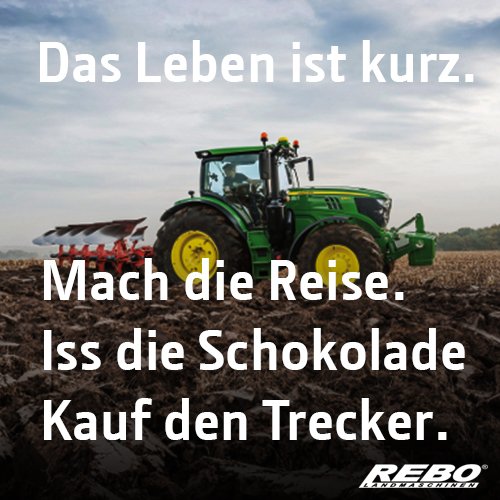 Das Leben ist kurz... 😎 #deere #johndeere #trecker #traktor #landtechnik #agrartechnik #rebolandmaschinen