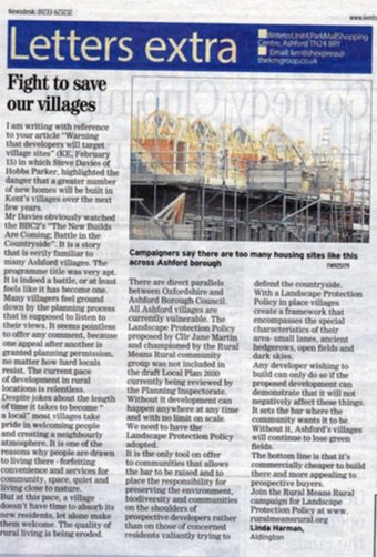 RuralMeansRural's tweet photo. Our letter in the #KentishExpress today. If you agree the #landscapeprotectionpolicy is the way forward, support us at https://t.co/cnWKlYhXkw https://t.co/Xnr8LG7S0w