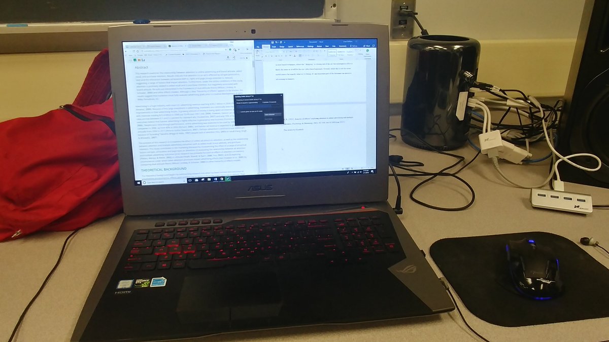 ChadGriffiths1's tweet photo. Early morning work while a very hard game downloads in the background #bergNIT18 #lifedigitally https://t.co/qN6McPoJjo