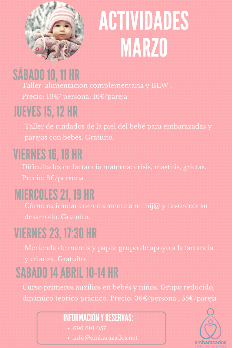 EmbarazadosMat's tweet photo. Actividades Marzo https://t.co/K8up1KvOaw https://t.co/hFyqaEMRwC