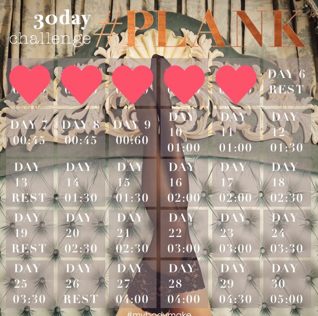 knitte_'s tweet photo. #30日チャレンジ に挑戦中♪ #mybodymake #プランクチャレンジ https://t.co/zR1rKhLPyS https://t.co/eaoCp84Int
