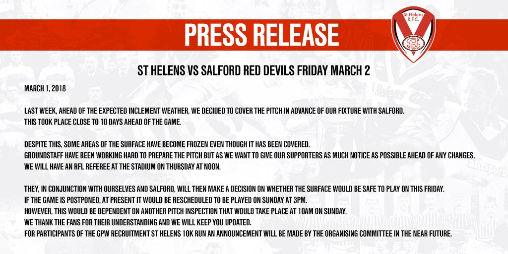 St.Helens R.F.C. tweet media