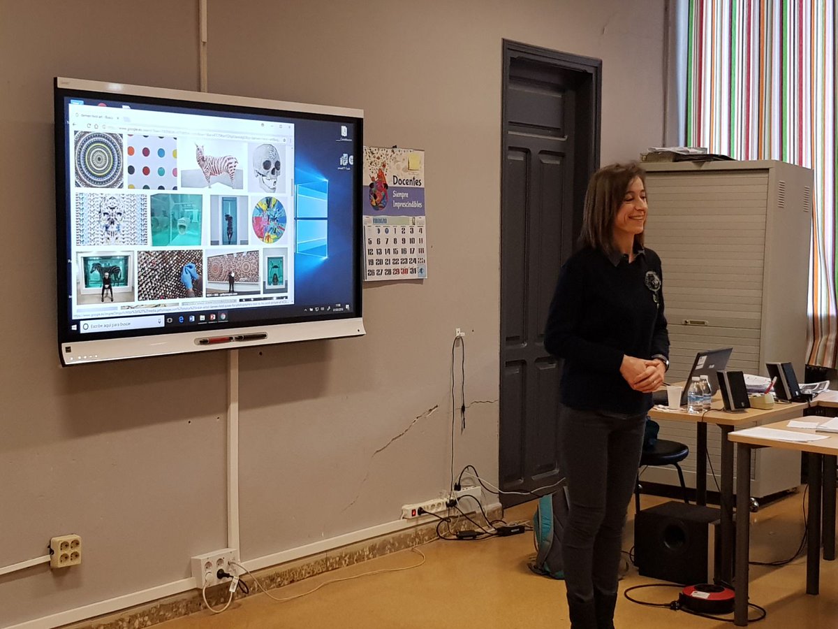 cfiemiranda's tweet image. ... &apos;Andy Warhol and Damien Hirst presentation&apos; #RefresherCourse #Conversation
