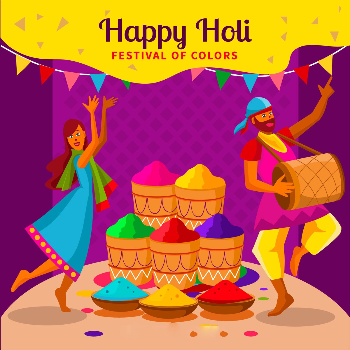 The festival of #Holi signifies the victory of good over evil, the arrival of spring, and for many a festive day to meet others, play and laugh, forget and forgive, and repair broken relationships.
May this Holi bring #Peace and Good Fortune to you and your #family!
#happy #work