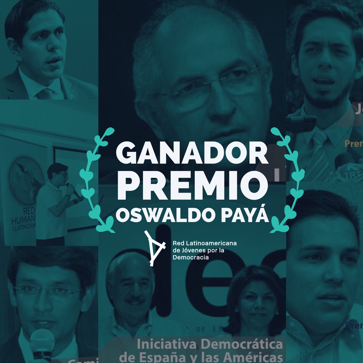JuventudLAC's tweet image. 📣 Iniciativa Democrática de España y las Américas es el ganador del Premio Oswaldo Payá 🏆 - 

🎖Mención honorífica para nuestro amigo el alcalde de Caracas @alcaldeledezma #PremioOswaldoPaya mailchi.mp/e76f9a308235/p…