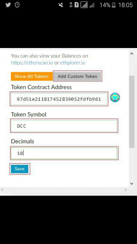 ould_nacer's tweet photo. Token Contract Address : 
 0xffa93aacf49297d51e211817452839052fdfb961
Token Symbol : 
DCC 
Decimals : 
18 https://t.co/HeGKjzMAsb