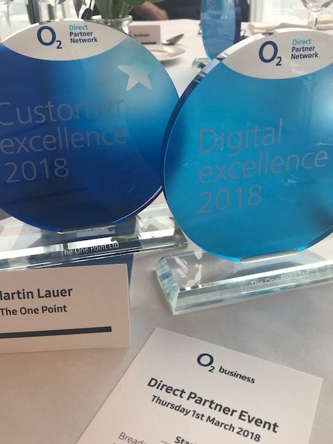 theonepoint's tweet image. Two more awards to add to our shelf! #O2 #DirectPartner