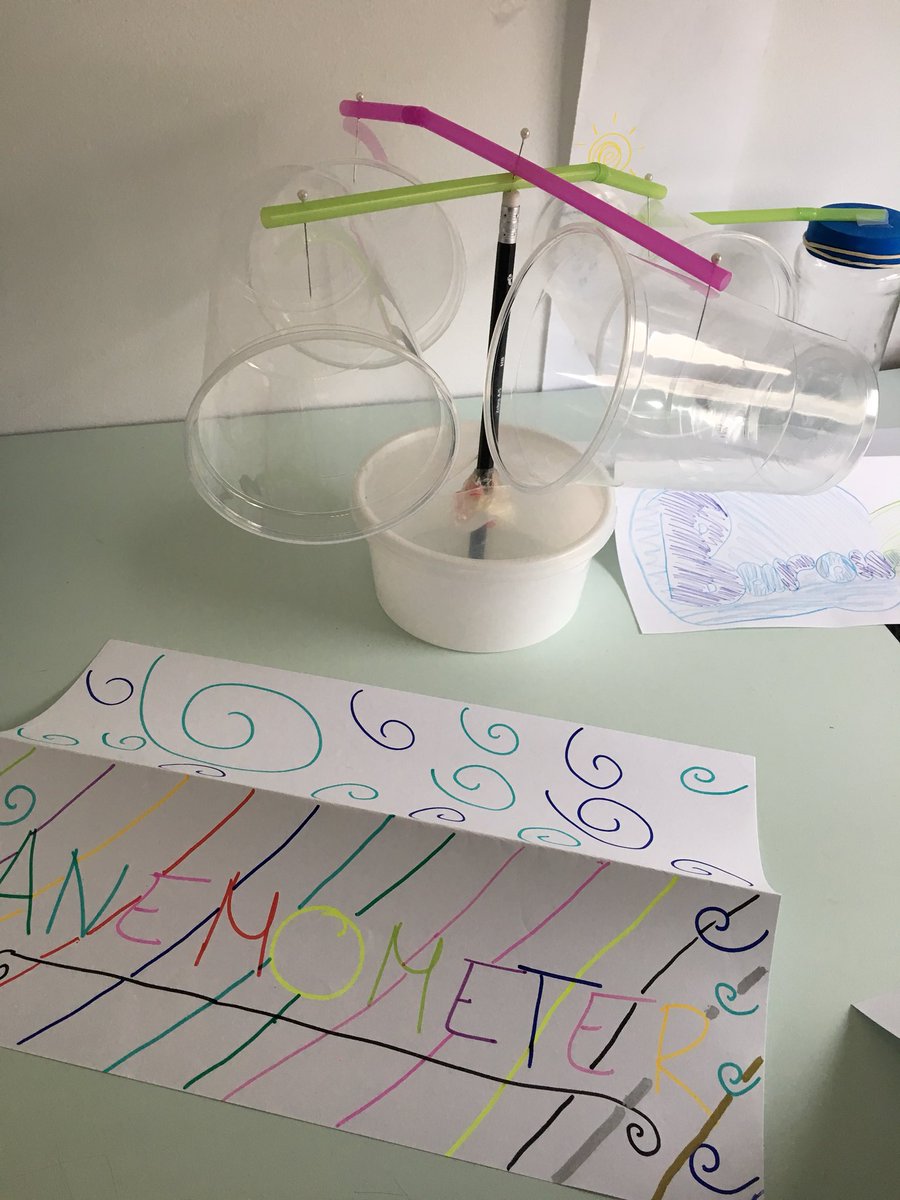 MarinaHBST's tweet photo. In 4th grade we have built these weather instruments! 🌫❄️💧🌬☀️@HBSTORREJON https://t.co/wNxa8Z0ODI