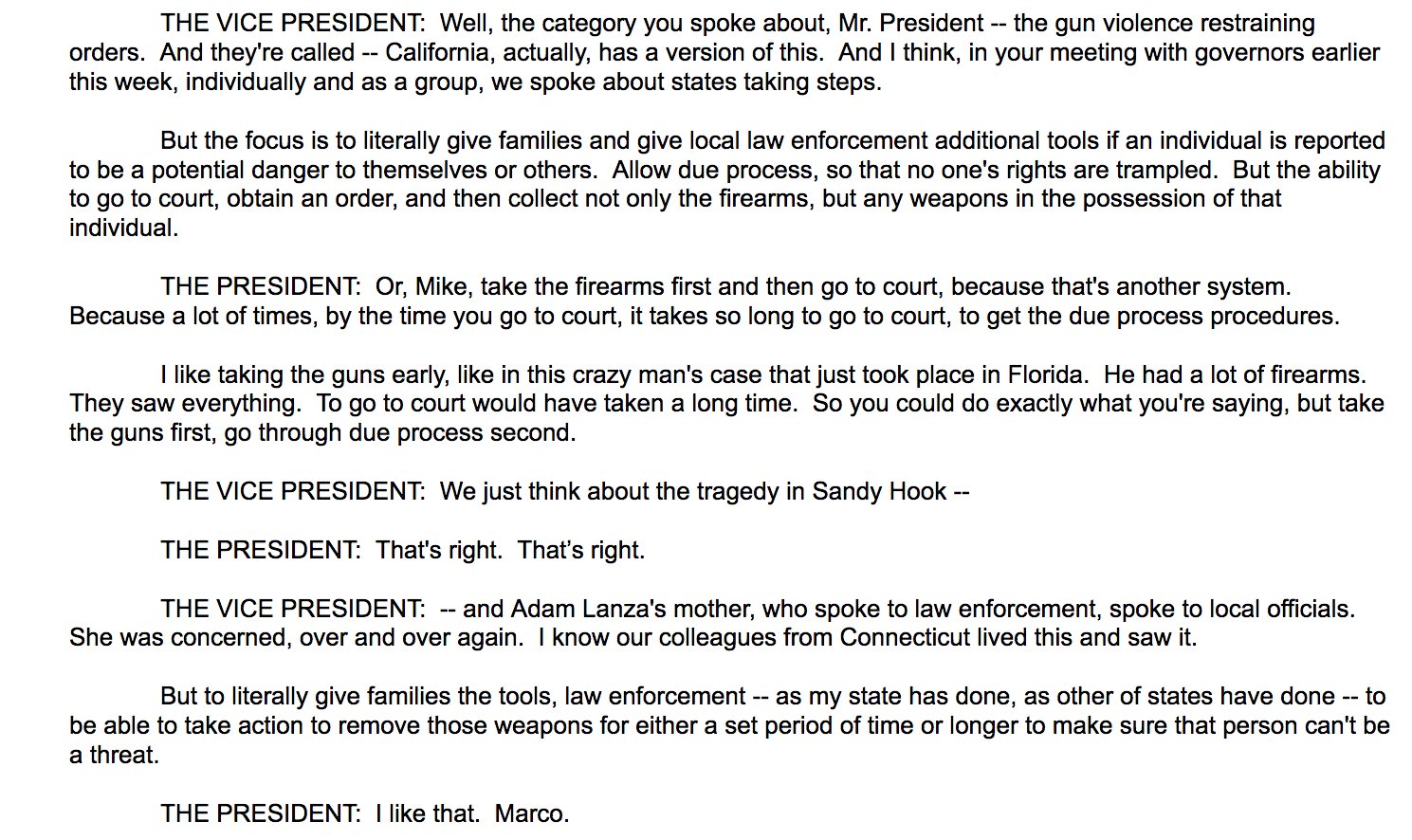 Sahil Kapur on X: &ldquo;&ldquo;I like taking the guns early,&rdquo; President Trump 