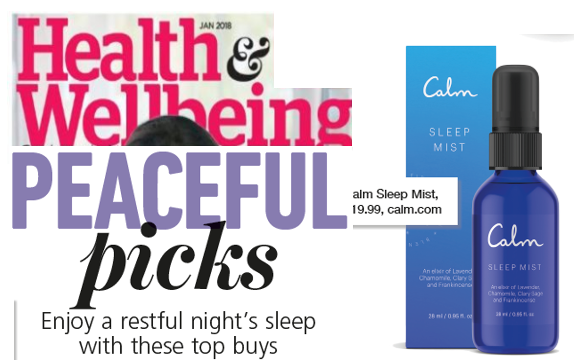 HealthyPR's tweet photo. Best for #pr coverage - Sleep Mist featured in March issue of Health&Well-Being magazine @h_wmag @calm #prhealth https://t.co/u0TUclGdmv