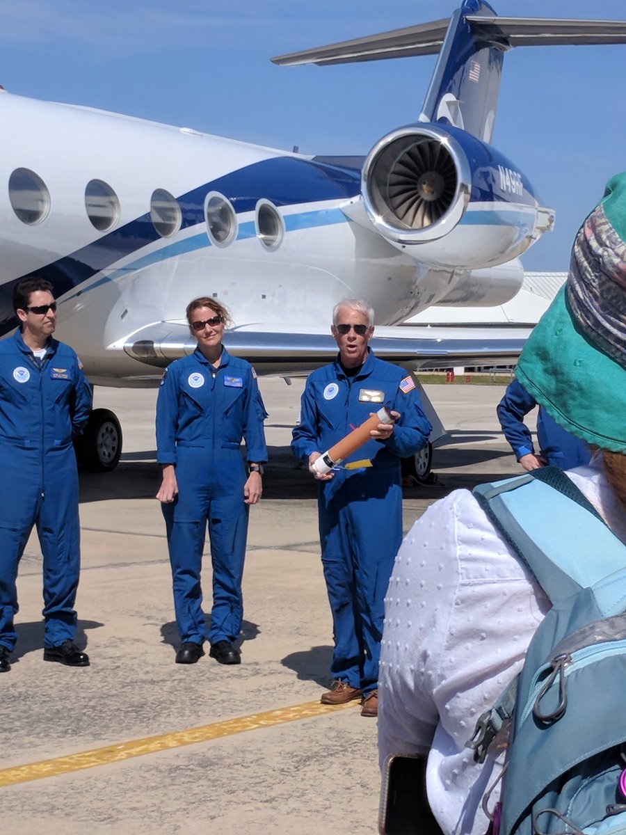 WxComm's tweet photo. Did you know that #dropsondes are biodegradable? Thanks @NOAA_HurrHunter for talking with us! @NASASocial #GOES17 #GOESS https://t.co/v7cyrhxkGR