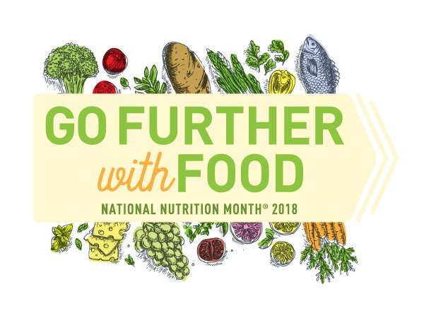 EliseRamirezRD's tweet photo. It's March 1st, which means it's #NationalNutritionMonth! A whole month to celebrate food😮😀🙌🏽 Food is helpful for a lot of things, including achieving athletic goals &amp; making you feel better (mentally &amp; physically) #foodlove https://t.co/JXVL2A6FEp