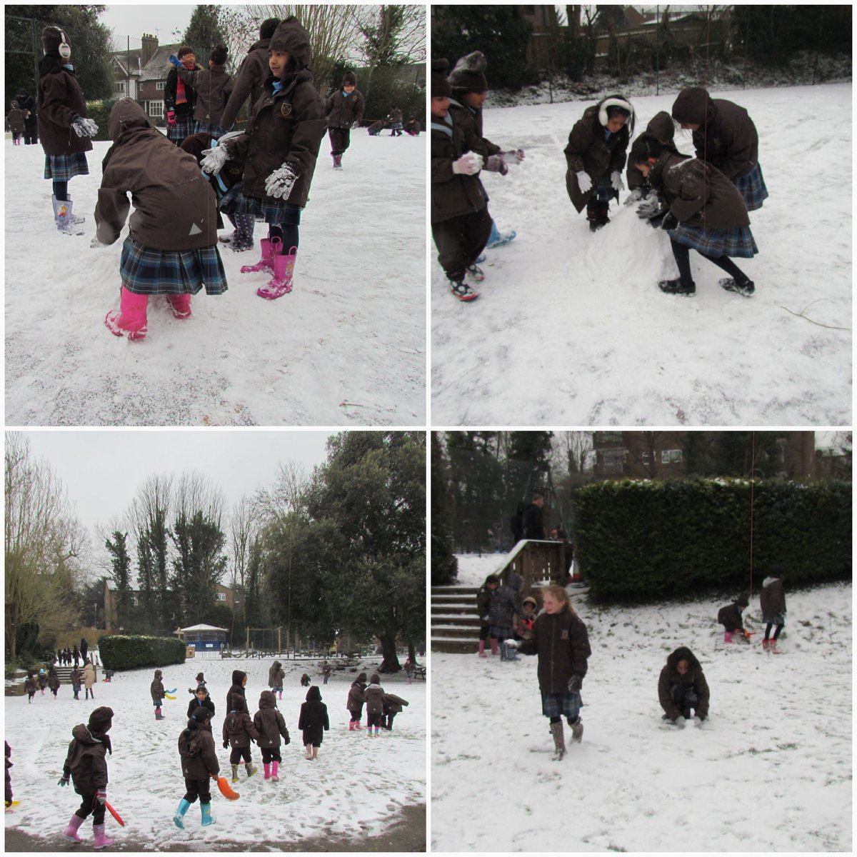 St Hilda's girls having fun in the snow!   #StHildasGRIT #BestBreaktimeEver
