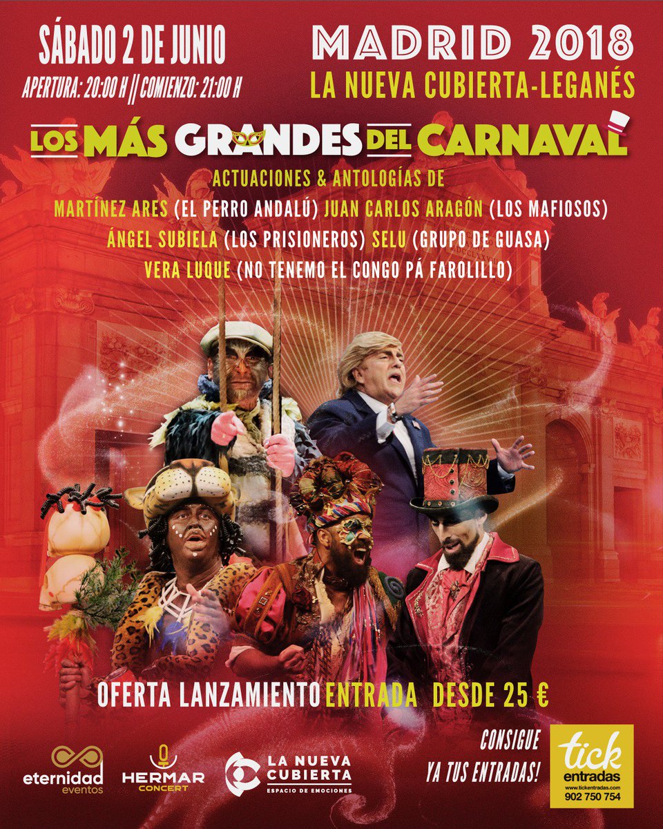 los_doce's tweet photo. ACTUACIONES | Sois muchos los que nos habéis preguntado. Pues si! Nos vamos a Madrid!

Será el sábado 2 de junio en Leganés, en La Nueva Cubierta! https://t.co/JeuKIvkudV