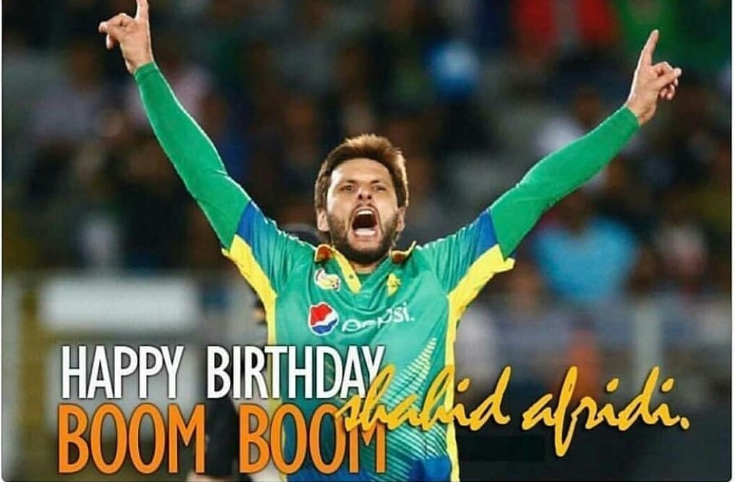 Happy birthday to one of the biggest stars of Pakistan cricket Shahid Afridi 