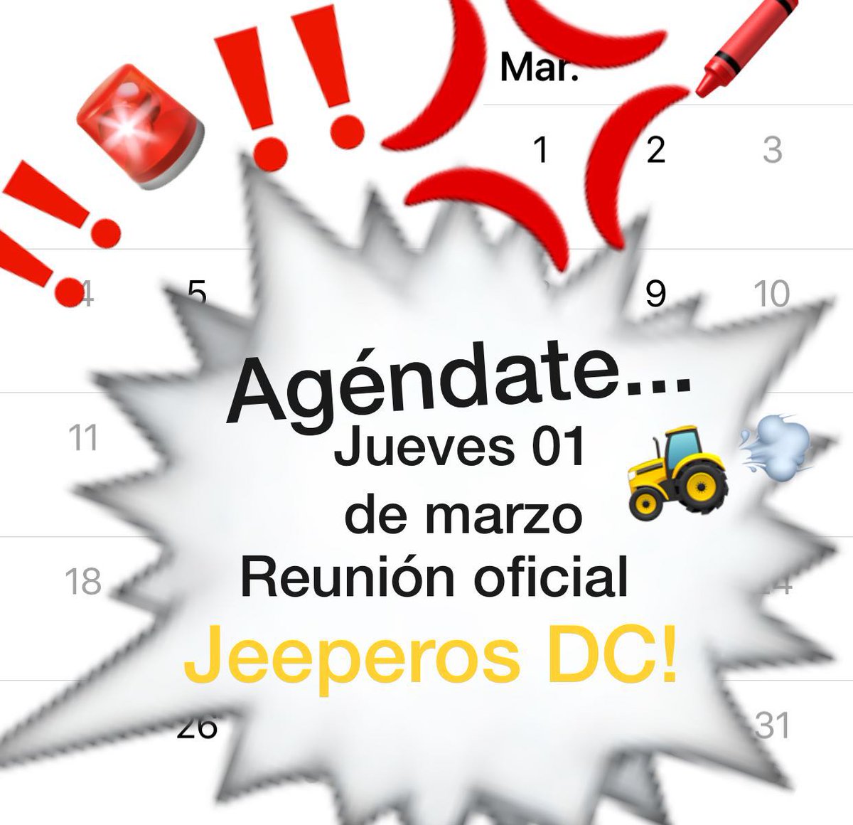 JeeperosDC's tweet photo. Buen día #JeeperosDC 

https://t.co/XtCFY0Vq31 https://t.co/GbgsvtbwlK