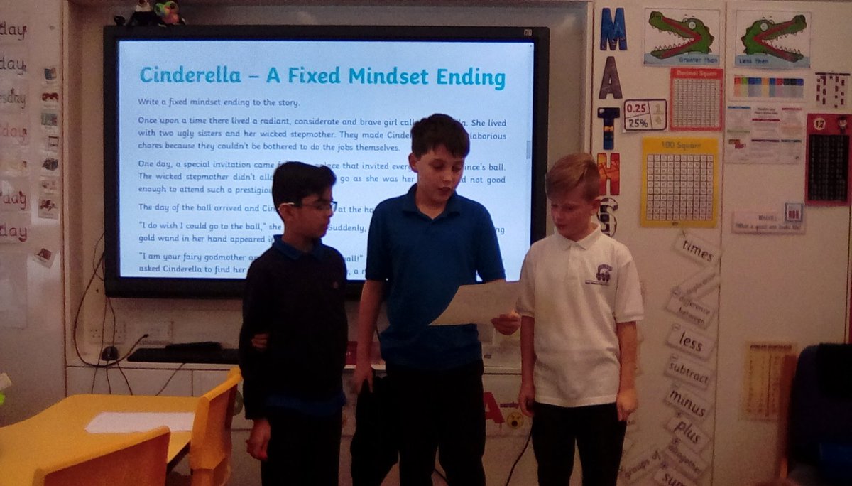 OWPStoucans's tweet photo. Today we wrote alternative endings to the story of Cinderella. We had to write them as though she was a character with a fixed mindset. #growthmindsetvsfixedmindset https://t.co/aOcvIl0gcY
