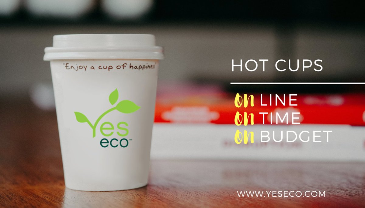 Looking for HOT &amp; Good? Check our compostable and sustainable Hot Cups! yeseco.com/shop-eco 🌱#Canada #Coffeebreak #TEABREAK