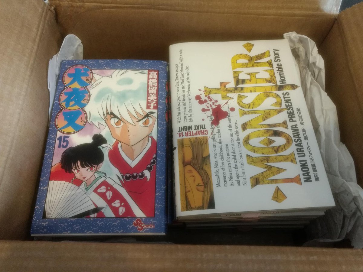 LARPeditores's tweet photo. Ahora sí: ¡¡llegaron los materiales de #Monster e #InuYasha!! https://t.co/QJPaO0St9D