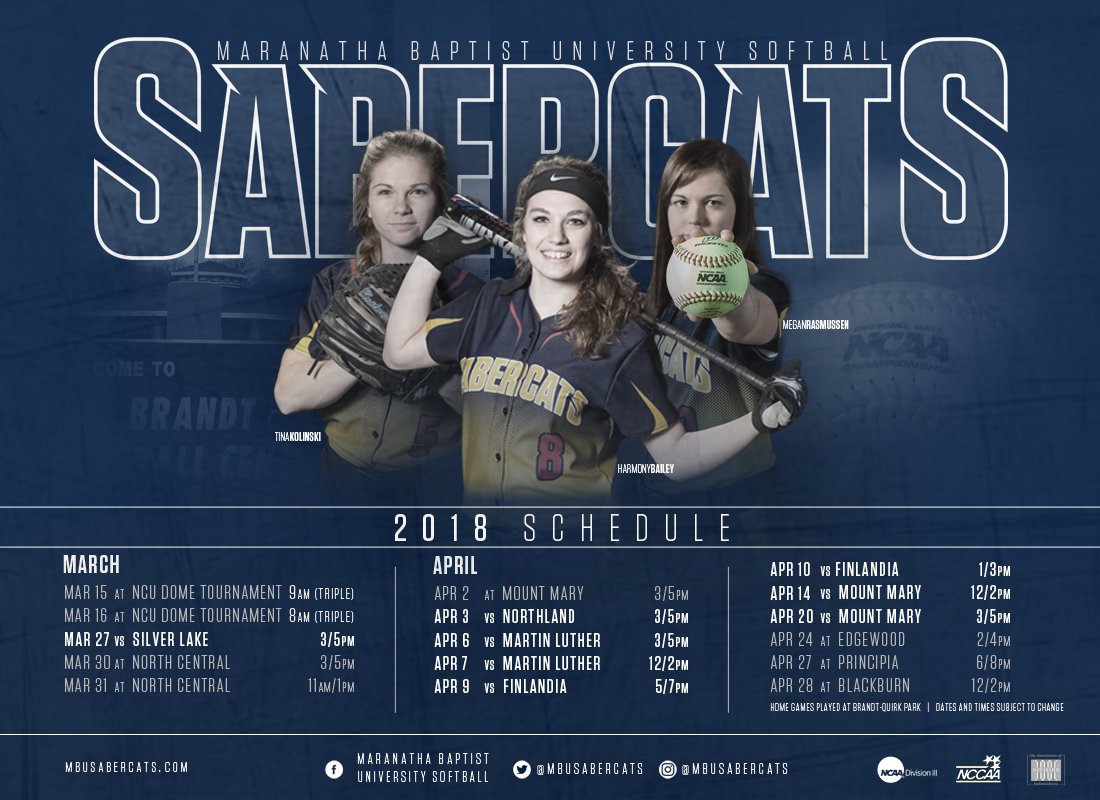 MBUSabercats's tweet photo. Hey everyone, it's (almost) softball time!!
#SnarlStrong #OurMBU #LookWhosBack https://t.co/Qck2Gs8tgS