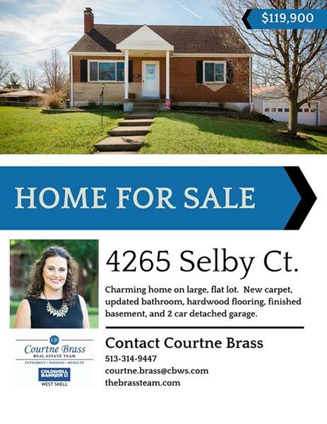 Courtne_Brass3's tweet image. New Listing! 4265 Selby Ct. $119,900.  4 bdr/2ba on quiet street. Oversized 2 car detached garage, hardwood floors, finished level and much more!  This one won't last long! #thebrassteam #newlisting #coldwellbankerwestshell