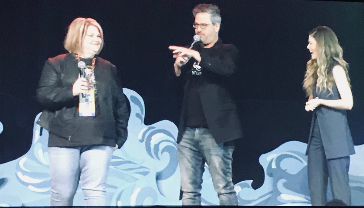 Because humor is everything. Chewbacca Mom on stage with her viral spunk to @SMMWConference #SMMW18